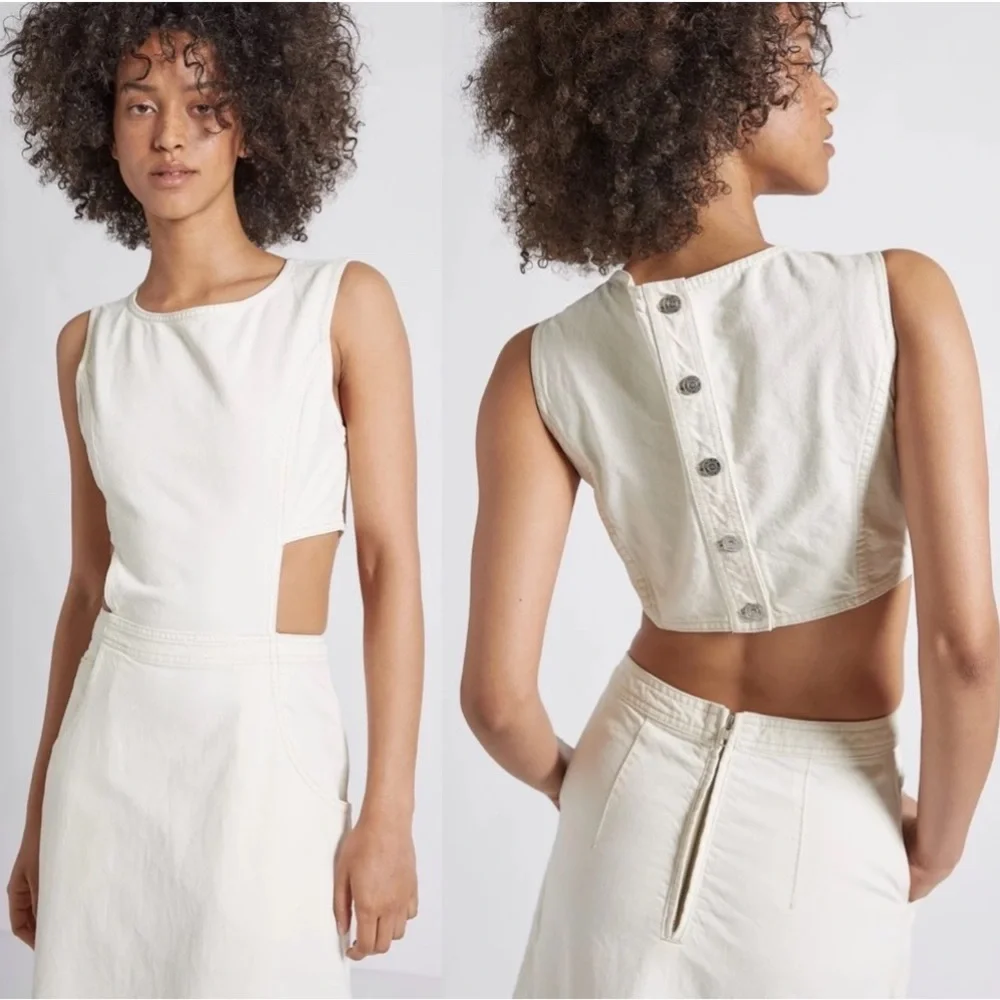 CURRENT/ELLIOTT NWT DENIM THE NIGHTFALL DRESS - - Picture 2 of 15